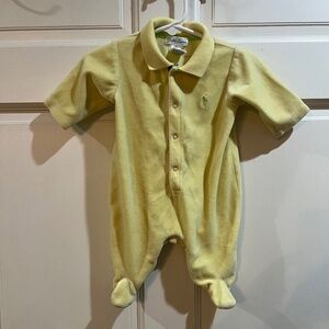 Ralph Lauren Baby Yellow Jumpsuit 3 Months sleeper